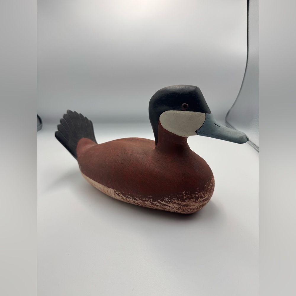 Vintage wooden decoy duck